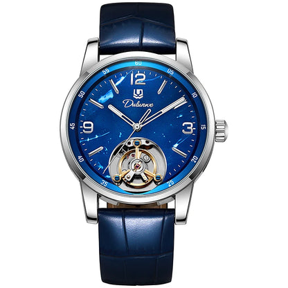Tourbillon-Herrenuhr, modisch, sportlich, automatisch, mechanisch, wasserdicht – Luxusuhr einer Premium-Marke