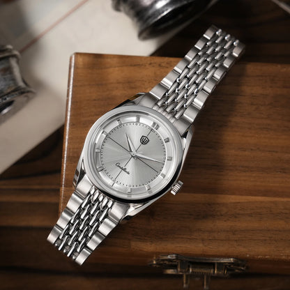 Watchdives WD1954 Arctic Classic 36mm Watch VH31 Sweep Second Movement 316L Stainless Steel Watches Sapphire Crystal Luminova
