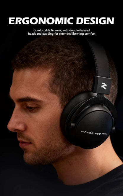 TALOMEN W550x Studio Headphones – Professional Wired Over-Ear DJ Monitor Headphones with 50mm Drivers & Detachable Cable