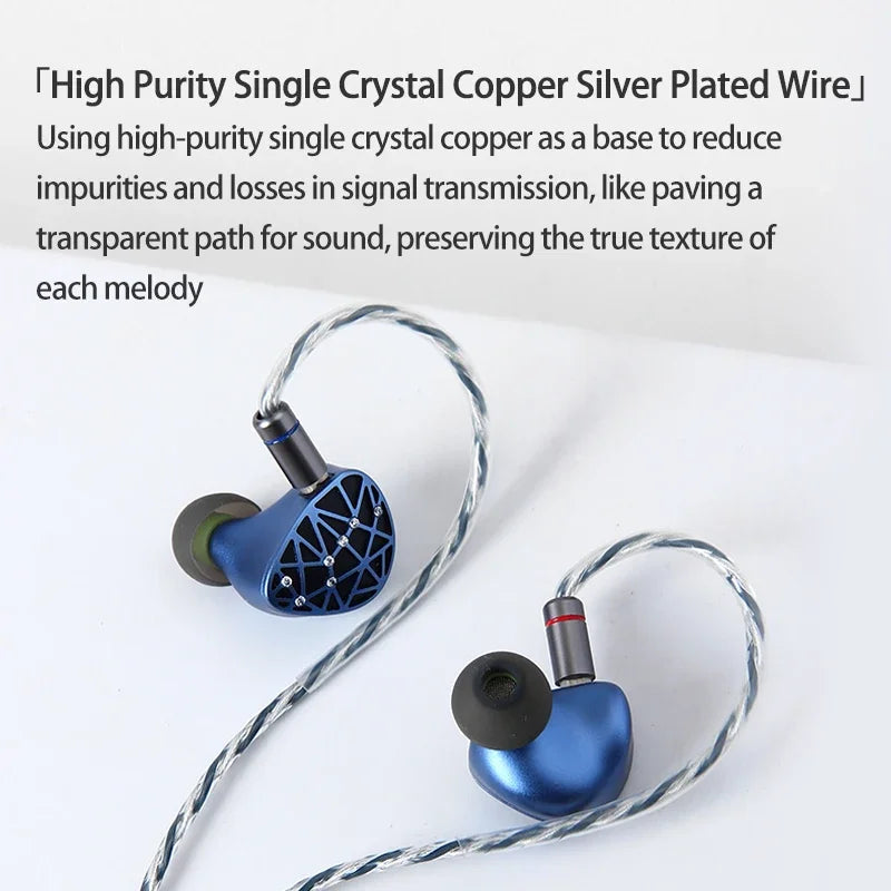 Sound Rhyme SR10 In-Ear HiFi Earphones 2DD+4BA+4PB High Quality Hifi Coil Iron 0.78mm 2Pin 2.5+3.5+4.4mm Plug Music Earphone