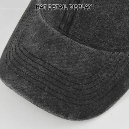 Retro Washed Cotton Baseball Cap Men Women Snapback Hat y2k Hip Hop Caps Solid Color Hat Bone Casquette Outdoor Casual Sport hat