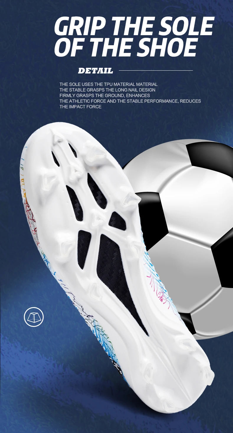 Men Soccer Shoes Kids Football Boots Women Professional Soccer Cleats Antiskid Chaussure TF/FG Outdoor Athletic Football Shoes
