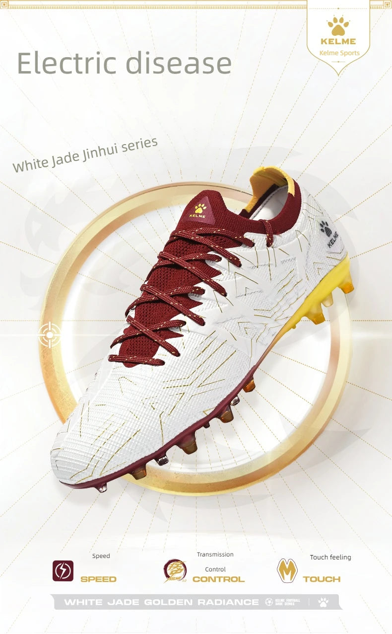 KELME Voetbalschoenen voor volwassenen Heren Disease Electric 3.0 Korte spikes Voetbalschoenen Kinderen MG Professional Wedstrijd- en trainingsschoenen