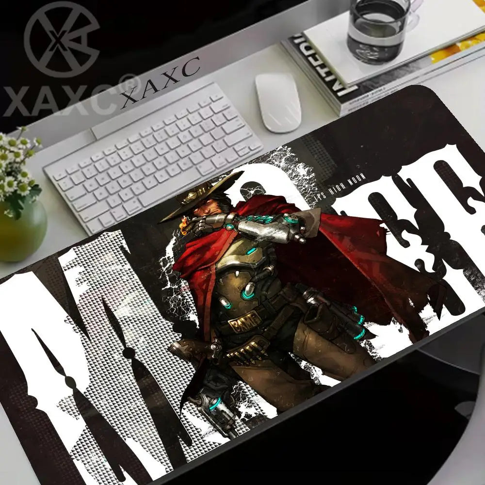 Stor Overwatch-musmatta Kawaii XXL för PC och skrivbord, gamerkontorsmatta, tangentbordsunderlägg, GamingAccessories MousepadXAXC