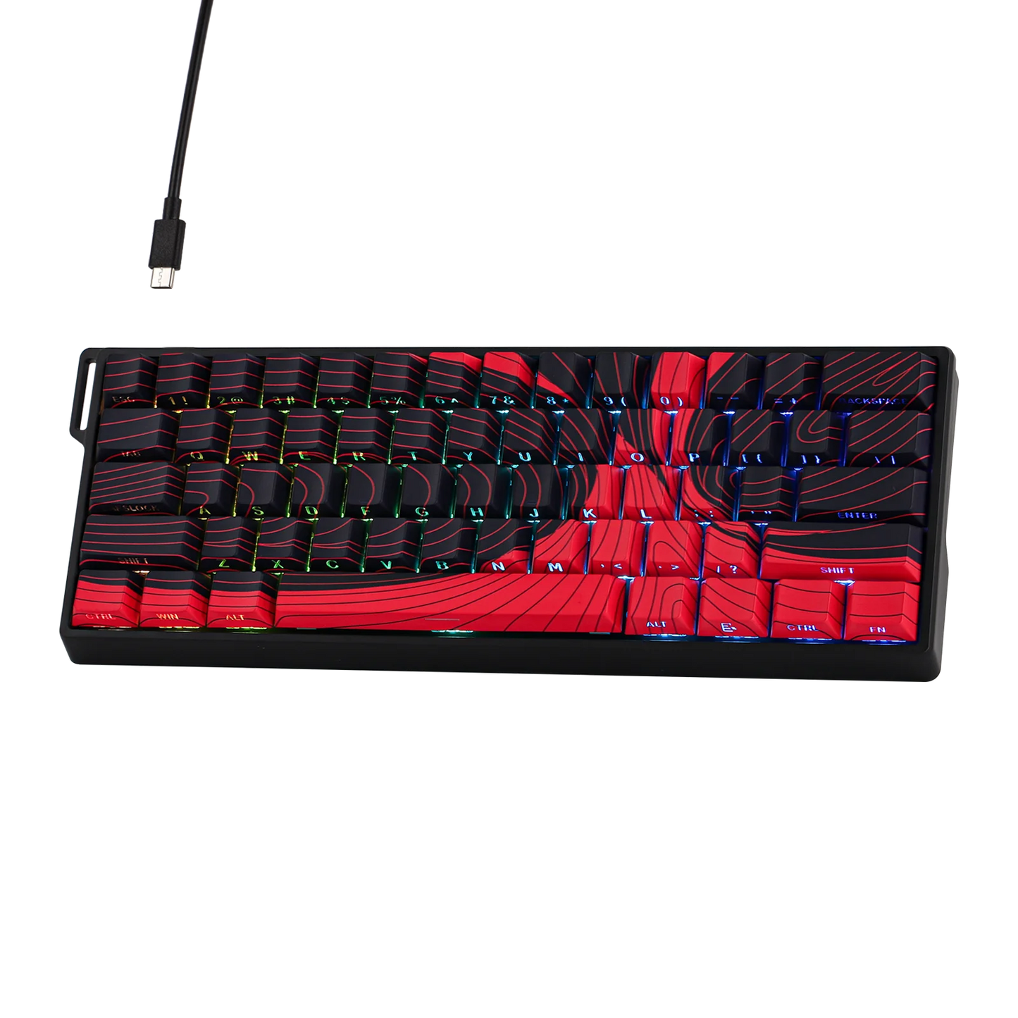 AULA WIN60 HE/WIN60 HE MAX 60% Hot-Swap Tray-Mount Structure Wired Mechanical Keyboard with Hall Effect Magnetic Switch