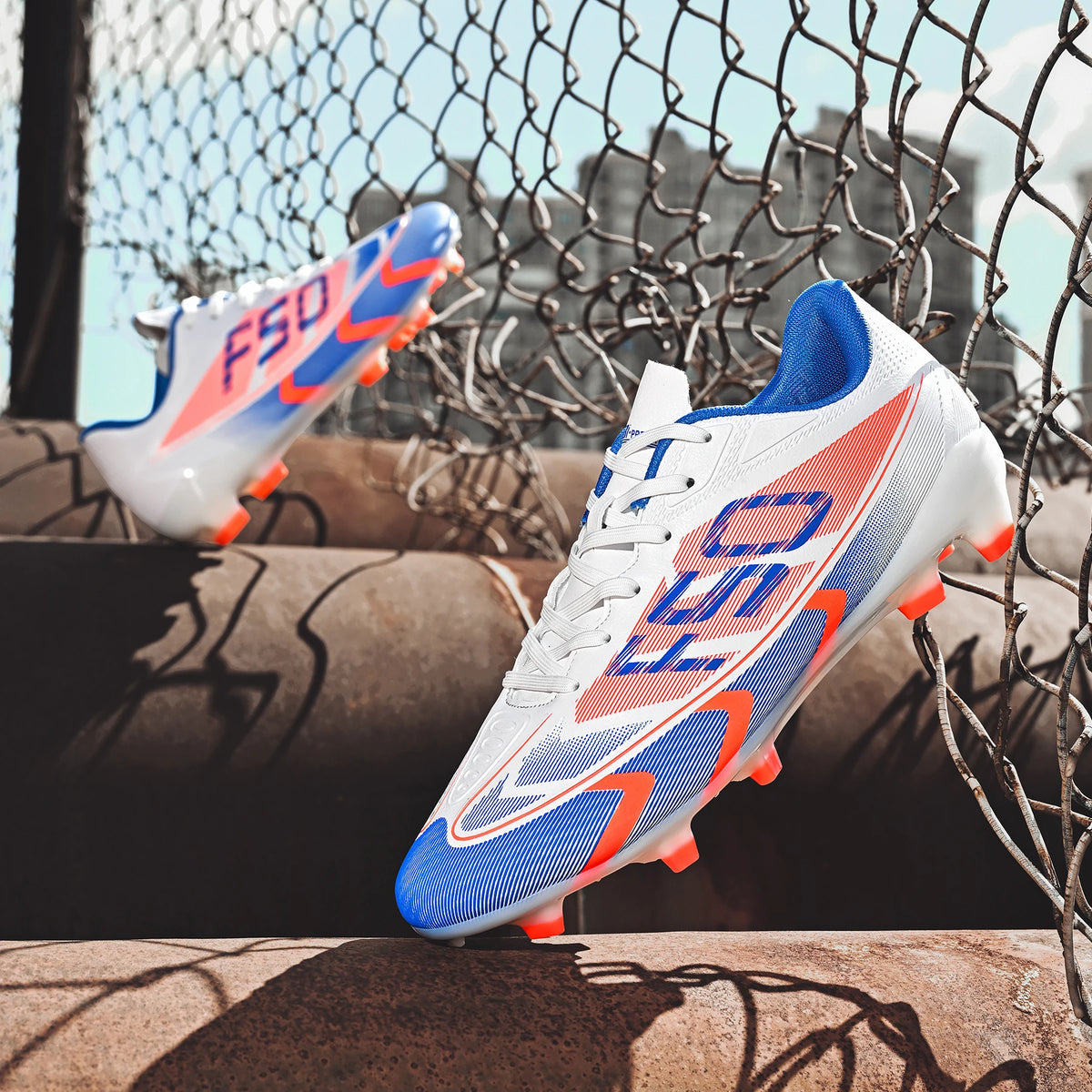 Chaussures de football pour hommes, crampons AG FG pour terrains durs, amortissement des chocs, confort, résistance à l'usure, idéales pour les matchs sur gazon naturel.