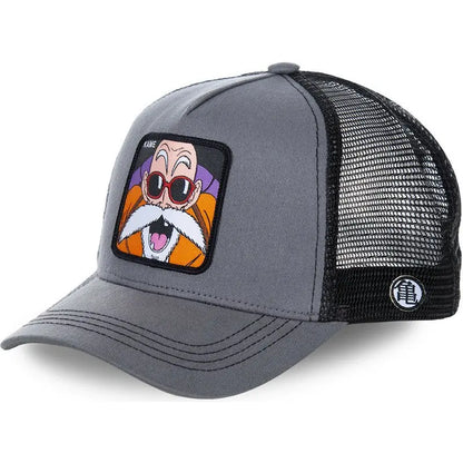 Casquette Dragon Ball Son Goku pour l'été, casquette de voyage à visière, casquette pour homme brodée, style hip-hop en maille, visière pare-soleil, casquette de baseball, sport de plein air