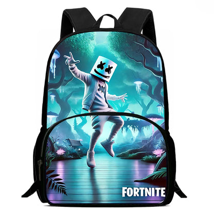 Hot-Game-Kinderrucksäcke mit Lunchbag und Federmäppchen, große Schultaschen für Schüler, Design F – FortniteS, für Jungen und Mädchen, ideales Geschenk