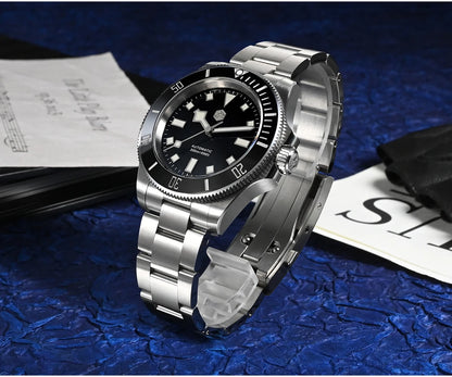 San Martin 40mm Stainless Steel Classic Men Diver Watch Japan NH35 Automatic Mechanical Sapphire Waterproof 300m SN0111