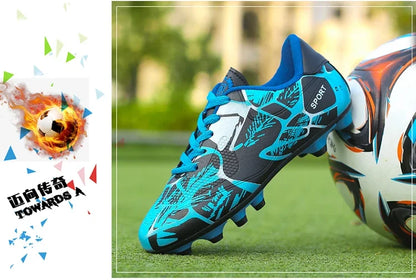 Children Soccer Shoes Sports Society Field Boy Football Shoes Futsal Fast Indoor Sneakers Original Ankle Cleats Football Boots