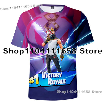Banana Peely T-shirt Women's Tee Kids F-Fortnite T Shirt for 3D Printed Men's Battle Royale Game Summer Tops Birthday Gifts
