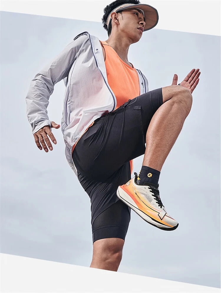 Xtep One Piece Model 2.0/1.0 Men Running Shoes  Autumn Comfortable Stability Cushion Rebound Racing Sneakers 876319110073