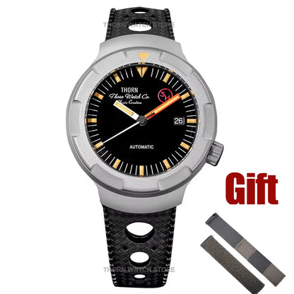 THORN T011 Men's Titanium Watch PT5000 Automatic Movement Mechanical Tribute Vintage Watches Sapphire Luminous 10Bar Waterproof