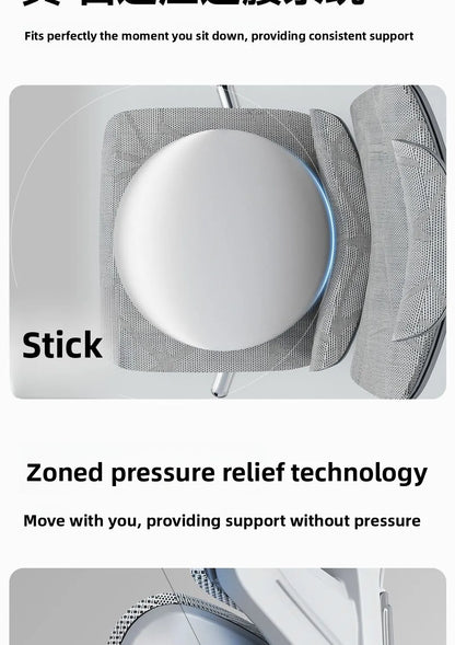 Sedia da ufficio ergonomica in rete con supporto lombare 6D, sedia da computer con schienale alto, sedia da scrivania reclinabile regolabile con poggiapiedi