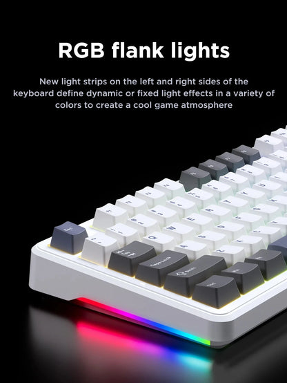 AULA F87 Pro Mechanical Keyboard 2.4g/Usb/Bluetooth Tri Mode Wireless 87 Key 5 Layer Silencing Filling Suitable For Gam Original