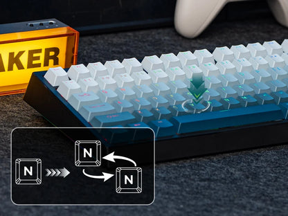 EPOMAKER G84 HE 75% ANSI US Layout Wired/BT/2.4Ghz Wireless Hall Effect Magnetic Mechanical Keyboard with DKS & SOCD Support