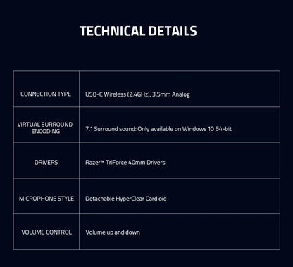 Razer Barracuda X Wireless Gaming Mobile Headset 2022 Model 2.4GHz Wireless + Bluetooth - Lightweight 250g - 40mm Drivers