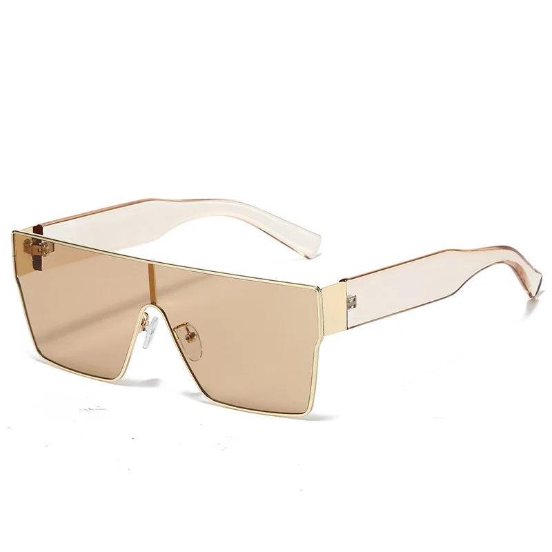 WarBLade Retro Square Sunglasses Men Women 2025 Luxury Brand Designer One Piece Decoration Sun Glasses Men Travelling Eyewear