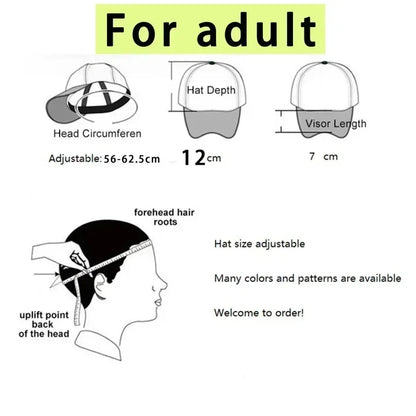 Dragon Ball Goku Peaked Cap Cartoon Pattern Baseball Caps Kawaii Anime Summer Breathable Mesh Hat Parent-child Hats Peacoat Gift