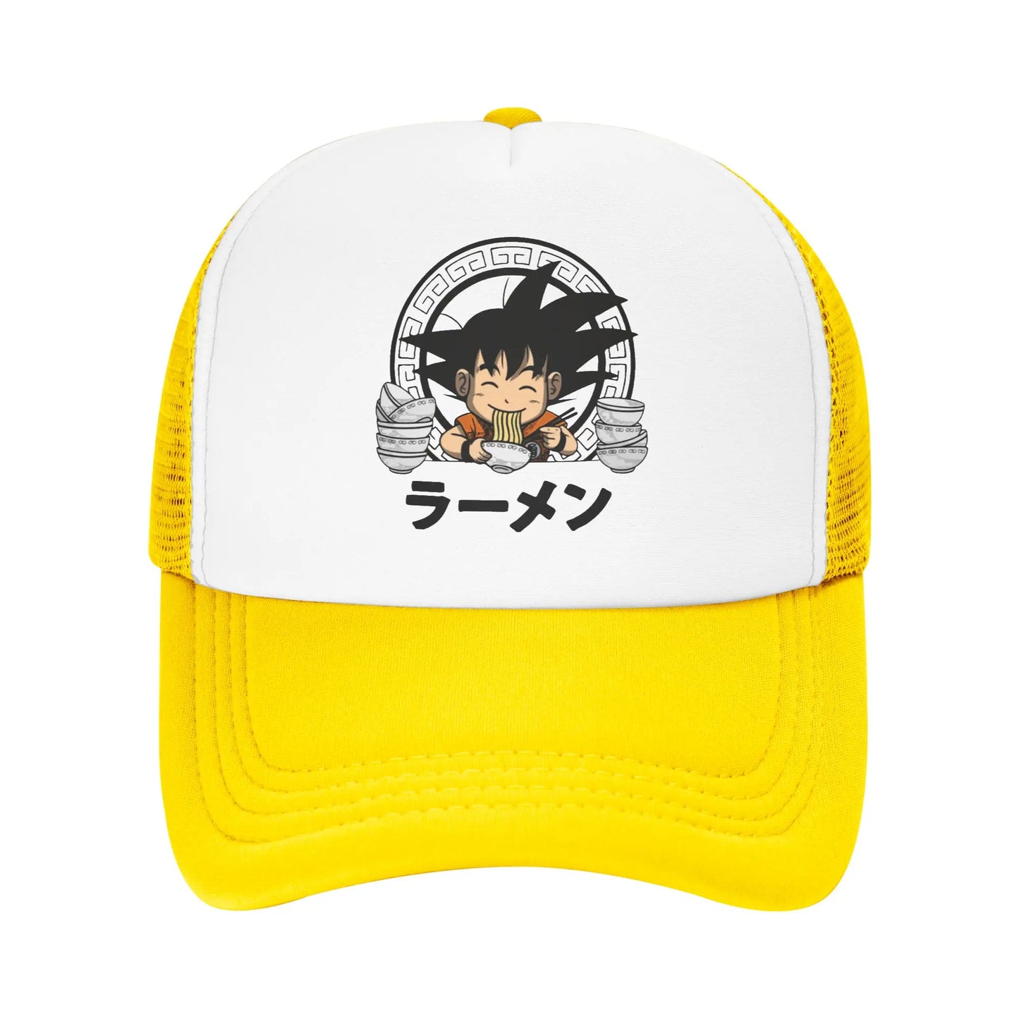 Goku Kid Ramen Dragon Ball Trucker Hat Men Women Vintage Anime Manga Hats Sports Cap Adjustable Polyester Baseball Caps Summer