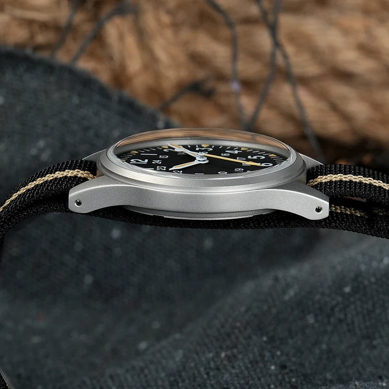 Militado ML07 Quartz Watch VH31 Movement Sapphire Crystal Military Watch 100m Waterproof High Clear AR Coating Luminous Watch