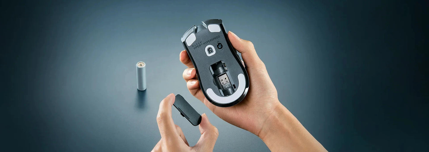 Ratón gaming inalámbrico para esports Razer Viper V3 HyperSpeed, sensor óptico 30K DPI, interruptores mecánicos Gen-2, 8 controles programables