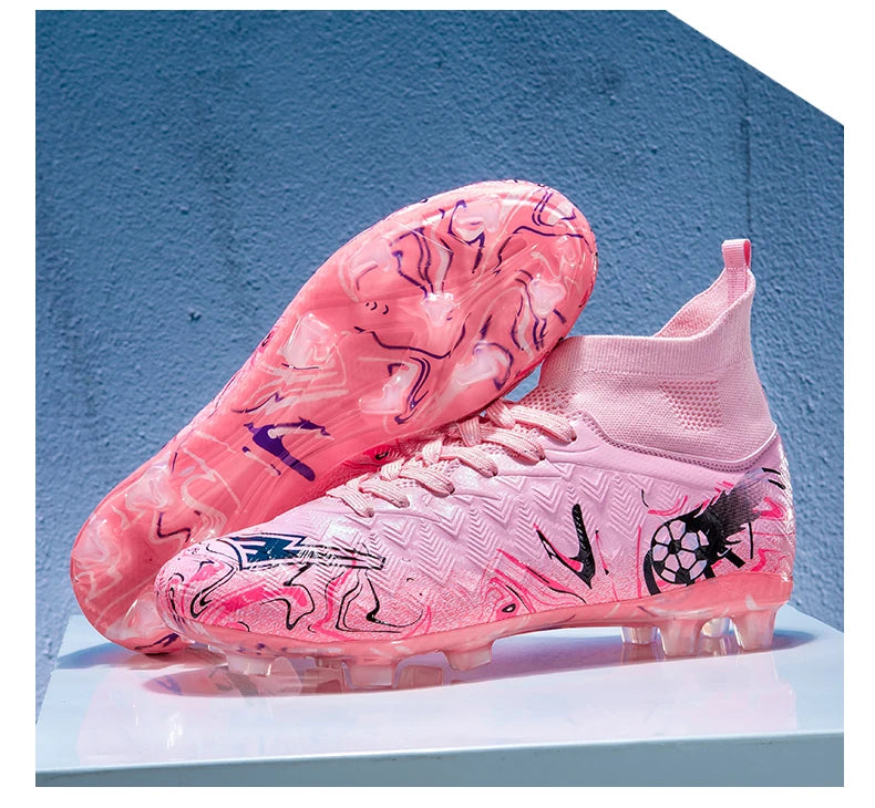 Chaussures de football professionnelles pour hommes, crampons de football, chaussures de football originales pour terrain intérieur, bottes d'entraînement sur gazon TF/FG, baskets