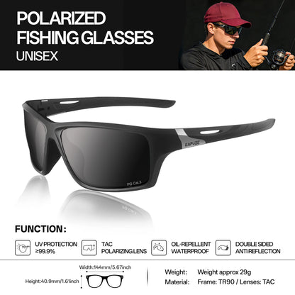 KAPVOE Outdoor Polarized Fishing Sunglasses Beach Ocean Sea Fishing Cycling UV400 MTB Sunglasses Bicycle Sports Hiking Eyewear