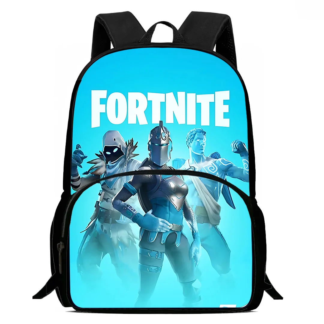 Hot-Game-Kinderrucksäcke mit Lunchbag und Federmäppchen, große Schultaschen für Schüler, Design F – FortniteS, für Jungen und Mädchen, ideales Geschenk