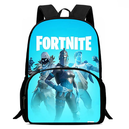 Hot-Game-Kinderrucksäcke mit Lunchbag und Federmäppchen, große Schultaschen für Schüler, Design F – FortniteS, für Jungen und Mädchen, ideales Geschenk