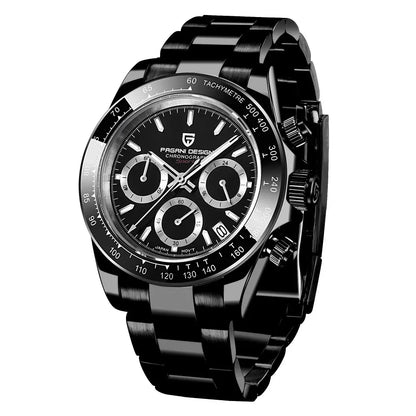 PAGANI DESIGN 2025 New Men's Watches Luxury Rose Gold Quartz Watch For Men 100M Waterproof Sports Chronograph Wristwatch Men