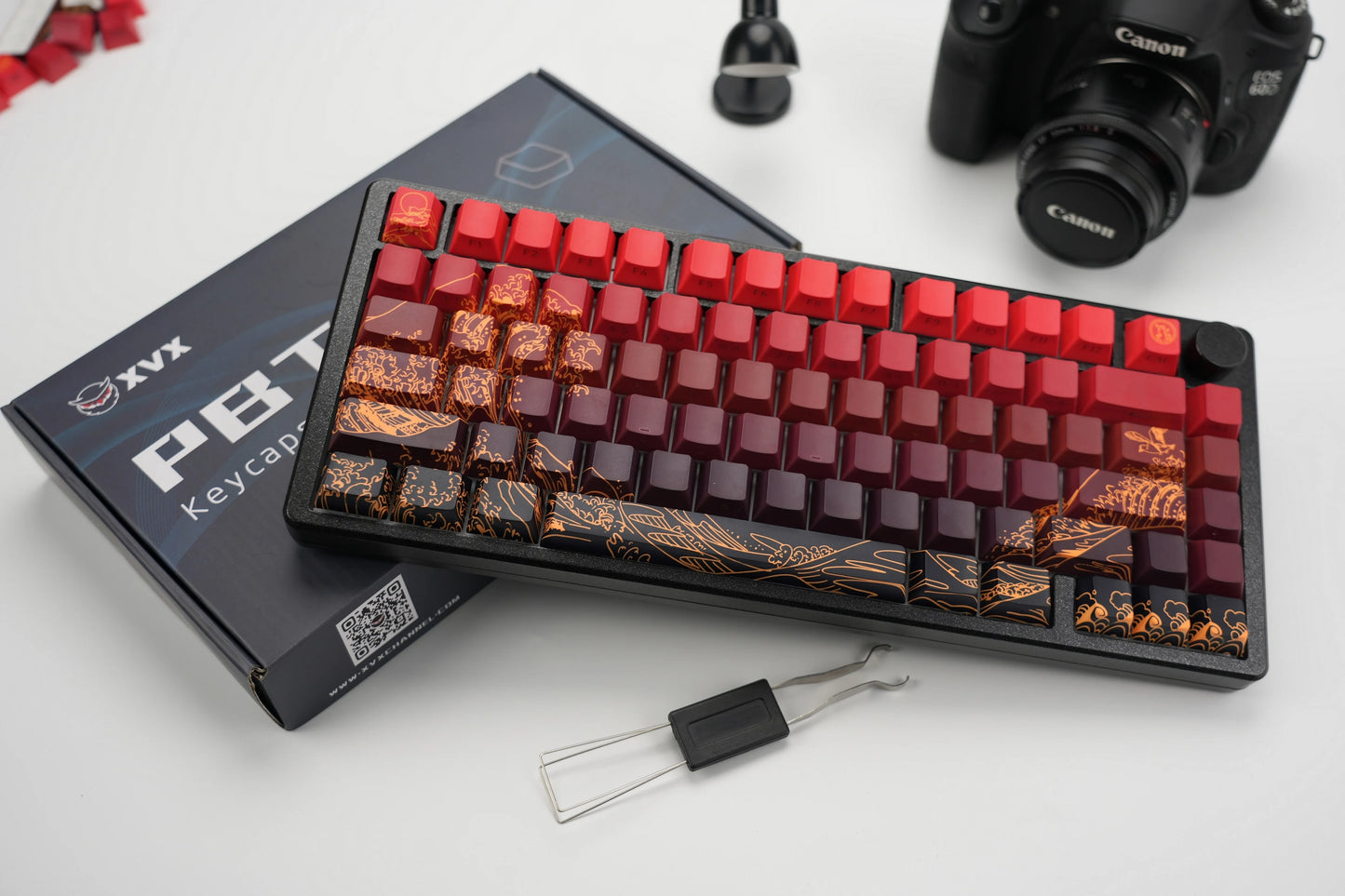 Side-engraved Translucent CHERRY Keycaps PBT Creative Personalized Customized for 60/64/84/98/108 Mechanical Keyboards MX Switch