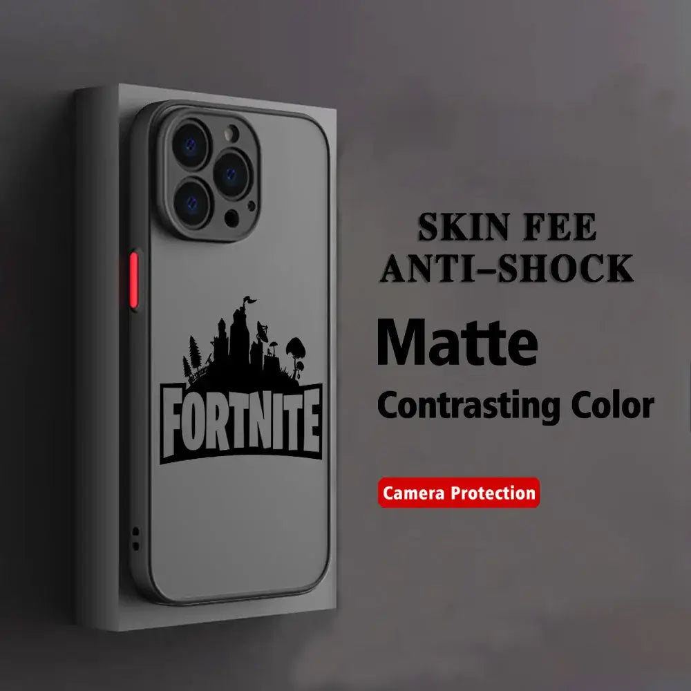 Funda para móvil Hot Game F-Fortnites para Xiaomi Redmi Note 14 13 12 12S 11 11S 10 10S 9T 9S 8 7 Pro Plus 4G 5G, cubierta trasera transparente mate