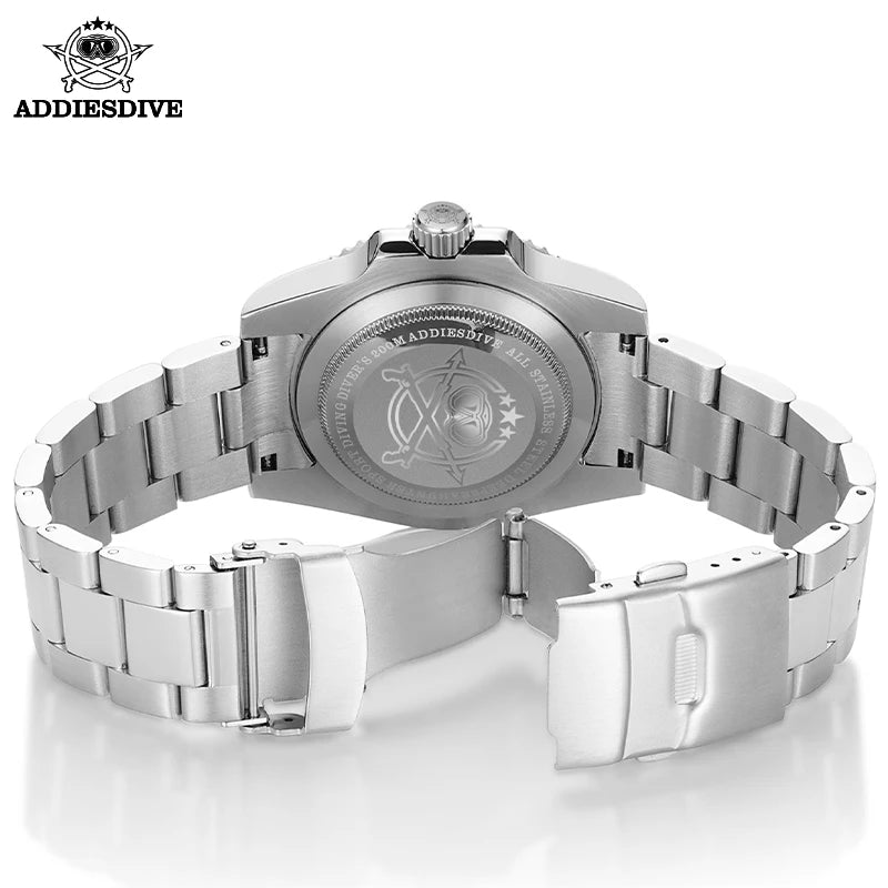ADDIESDIVE Luxury Men's Watch Ceramic bezel BGW9 Super Bright Luminous Leisure Quartz Watch 200m Waterproof Outdoor Sports Watch