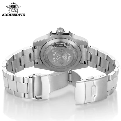 ADDIESDIVE Luxury Men's Watch Ceramic bezel BGW9 Super Bright Luminous Leisure Quartz Watch 200m Waterproof Outdoor Sports Watch