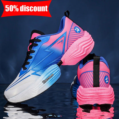 Paire de chaussures de sport professionnelles pour marathon, confortables, de jogging, amortissantes, d’entraînement, à fort rebond, antidérapantes, de course
