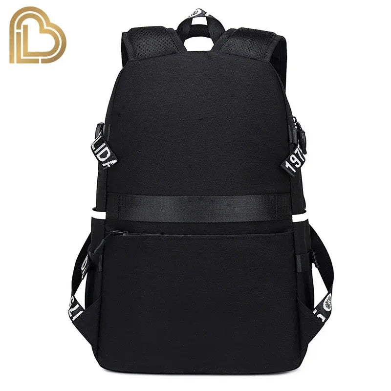 Yule Trooper F-Fortnited Battle Royale Rucksack mit USB-Ladeanschluss, Anime-Figuren, Lern- und Schreibwarenfach für Schüler