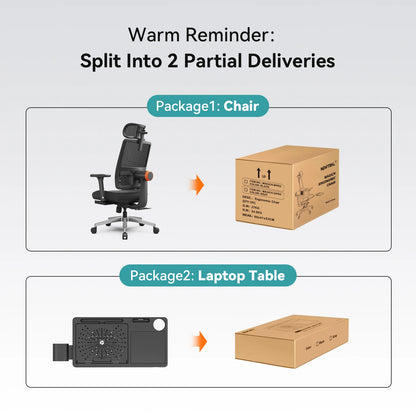 NEWTRAL NT001 Ergonomic Office Chair with Auto-Following Lumbar Support, Adjustable Headrest, 3D Armrest, Reclining Executive Desk Chair