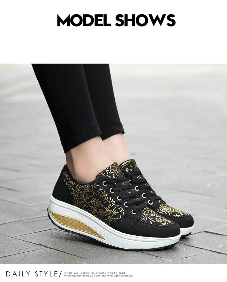 Læder-casualsneakers til kvinder, moderigtige og komfortable platform-vandresko, kilehæl-mokkasiner, åndbare loafers, Zapatos De Mujer