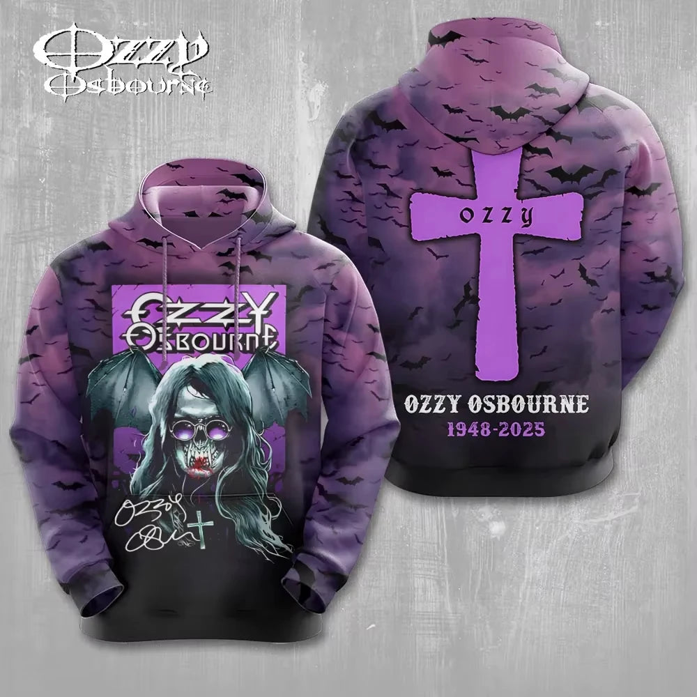 Produit gaming premium Fraquane, Men's Hoodie New Rock Ozzy Osbourne Band 3d Print Hoodies Men Women Fashion Street Hoodie Sweatshirt Women Coat Hip Hop Sudadera