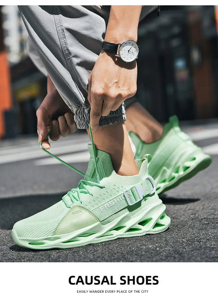 Sneakers casual viola alla moda per donna e uomo, scarpe da corsa Blade, taglie grandi 48, scarpe sportive leggere e traspiranti, sneakers da uomo in rete