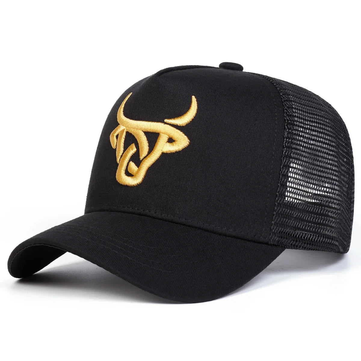 Casquettes de baseball unisexes à broderie « tête de bœuf », ajustables, décontractées, pour le printemps et l’été, avec protection solaire