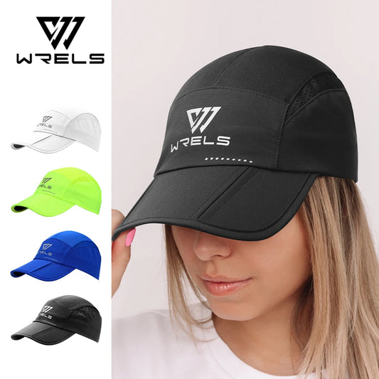 WRELS Breathable Sun Shade Baseball Cap Men and Women Quick Dry Convenient Carrying Folding Cap