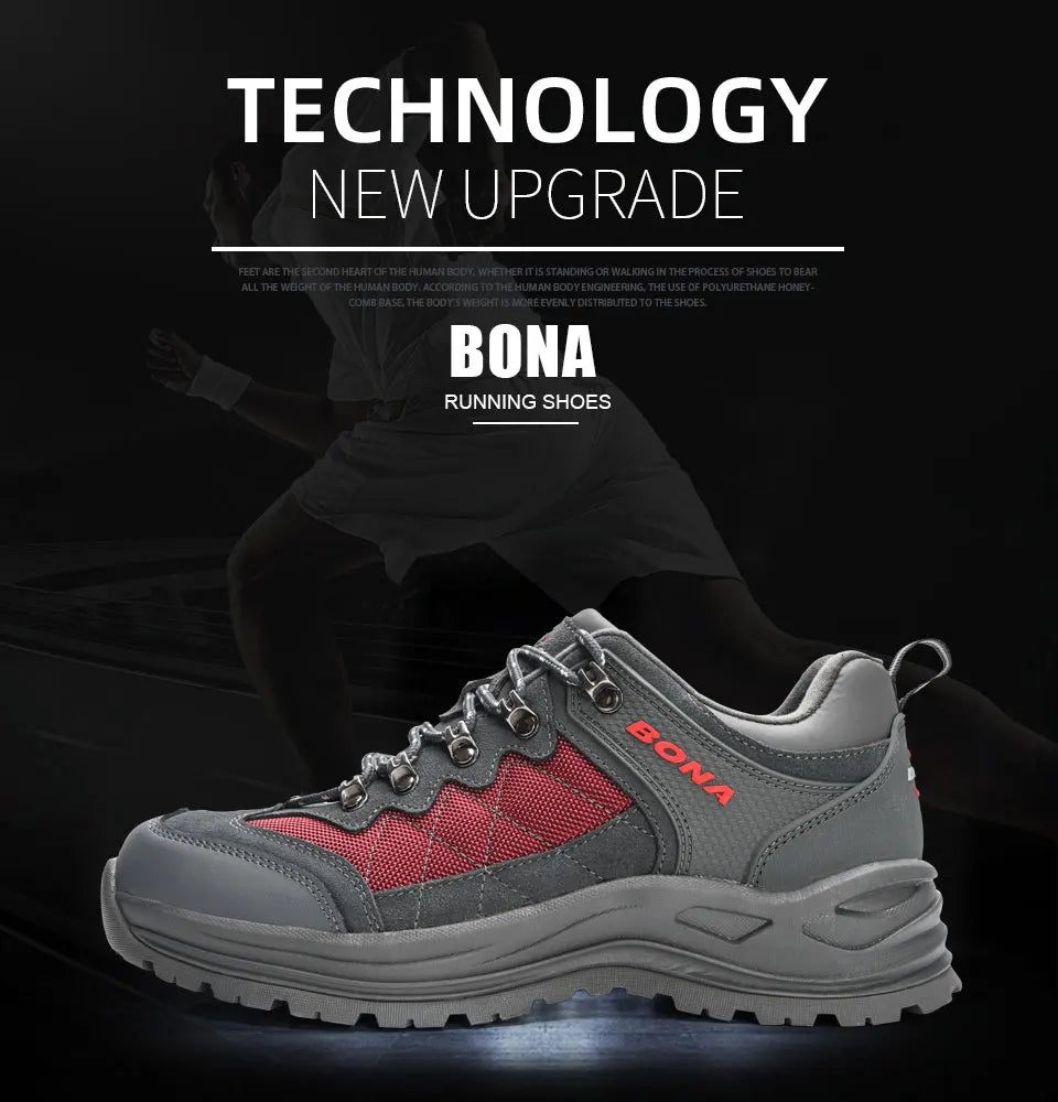 BONA New Designers Turistické boty Trekingové tenisky Pánské boty Pánské trekingové boty Chůze Mansculino Rybaření Kempování Boty na jogging