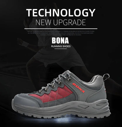 BONA New Designers Turistické boty Trekingové tenisky Pánské boty Pánské trekingové boty Chůze Mansculino Rybaření Kempování Boty na jogging
