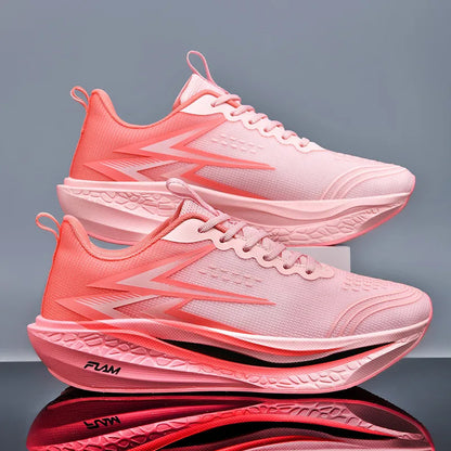 Men's Running Shoes Specialty Marathon Sports Shoes Breathable Lightweight Carbon Plate Women's Trend Athletic Sneakers Women