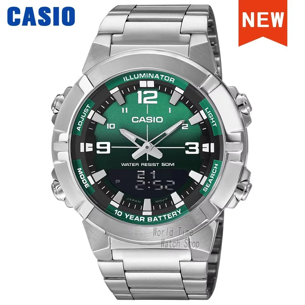 Casio watch for men top luxury set quartz 50m Waterproof  military dual display Watch relogio masculino AMW-870