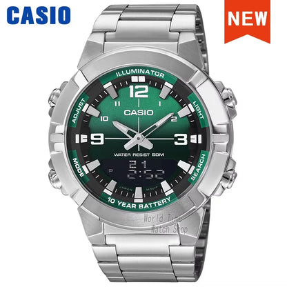 Casio watch for men top luxury set quartz 50m Waterproof  military dual display Watch relogio masculino AMW-870