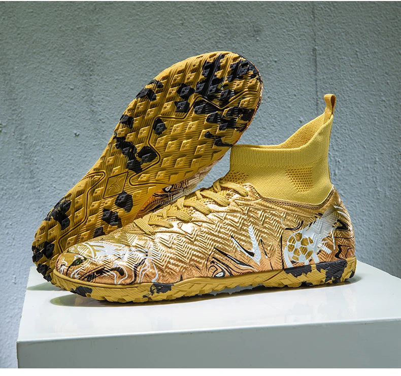 Nouvelles chaussures de football professionnelles pour hommes, chaussures de football antidérapantes, unisexes, respirantes, chaussures de futsal, nouvelles chaussures à crampons, livraison directe, ultralégères