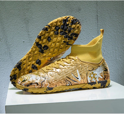 Nouvelles chaussures de football professionnelles pour hommes, chaussures de football antidérapantes, unisexes, respirantes, chaussures de futsal, nouvelles chaussures à crampons, livraison directe, ultralégères